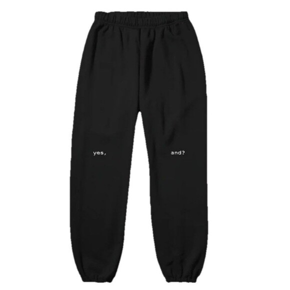 Ariana Grande Pants - Ariana Grande Official Merch Yes,  And? Size XXL Embroidered Sweatpants